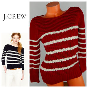 J. Crew Sweaters - New J CREW Ripplestich SWEATER XL 14 16 Red Stripe J. Crew Sweaters - New J CREW Ripplestich SWEATER XL 14 16 Red Stripe